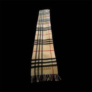 Women’s Burberry Classic Beige and Red Plaid Scarf